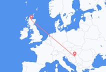 Flyg från Inverness, Skottland till Osijek, Kroatien