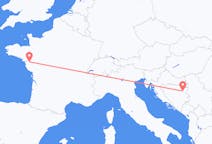 Flyreiser fra Tuzla, Bosnia-Hercegovina til Nantes, Frankrike