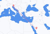 Flyg från Medina, Saudiarabien till Pula, Saudiarabien