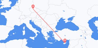 出发地 塞浦路斯目的地 捷克的航班
