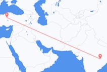 Flights from Raipur in India to Ankara in Turkey