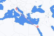 Flyg från Sharm El Sheikh, Egypten till Perugia, Italien