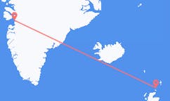 Flyg från Papa Westray till Ilulissat