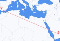 Flights from Sharurah, Saudi Arabia to Seville, Spain