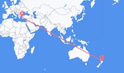 Lennot Whakatanelta, Uusi-Seelanti Izmiriin, Turkki