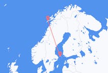 Flyg från Mariehamn, Åland till Leknes, Norge