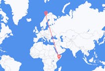 Flyreiser fra Mogadishu, Somalia til Narvik, Norge