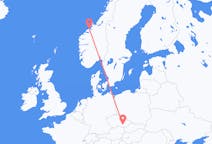 Flights from Kristiansund to Brno