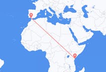 Vluchten van Malindi, Kenia naar Jerez, Spanje