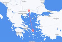 Voos da província de Kavala, Grécia para Míconos, Grécia