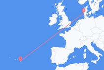 Flights from Ponta Delgada, Portugal to Esbjerg, Denmark