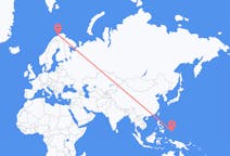 Flyg från Koror, Palau till Hammerfest, Norge