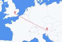 Flights from Klagenfurt, Austria to London, the United Kingdom