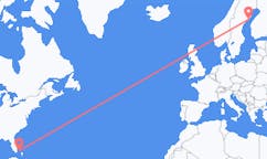 出发地 巴哈马比米尼目的地 瑞典于默奥的航班