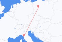 Flyg från Pisa, Italien till Poznan, Polen