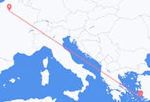 出发地 希腊出发地 萊羅斯島目的地 法国巴黎的航班
