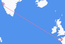 Flyreiser fra Nantes, til Nuuk