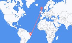 Flyg från Salvador, Brasilien till Dundee, Skottland
