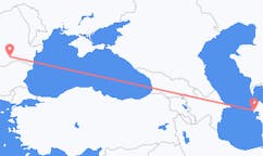 투르크메니스탄 투르크멘바시에서 출발해 루마니아 부쿠레슈티로(으)로 가는 항공편