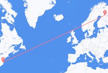 Flyreiser fra Norfolk, USA til Kuusamo, Finland