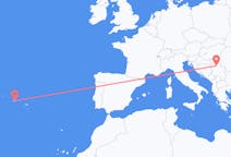 Flyreiser fra Beograd, Serbia til São Roque do Pico, Portugal