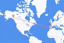 Flyreiser fra Whitehorse, Canada til Malaga, Spania