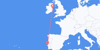 Flyg från Irland till Portugal