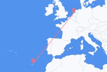 Flyreiser fra Vila Baleira, Portugal til Amsterdam, Nederland