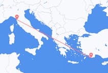 Flights from Kastellorizo, Greece to Pisa, Italy