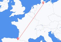 Fly fra Pamplona til Hamburg