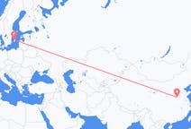 Flyrejser fra Zhengzhou, Kina til Visby, Sverige
