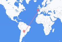 Flyg från Corrientes, Argentina till Santiago de Compostela, Spanien