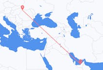 Flyreiser fra Abu Dhabi, til Satu Mare