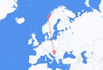 Flüge von Brønnøysund, Norwegen nach Sarajevo, Bosnien und Herzegowina