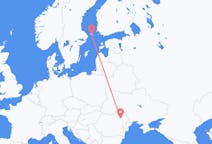 Vluchten van Mariehamn, Åland naar Iași, Roemenië