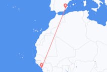 Flyg från Conakry till Murcia