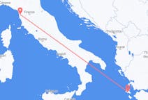 出发地 希腊从 凯法利尼亚岛目的地 意大利比萨的航班
