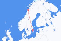 Fly fra Visby til Mo i Rana