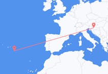 Flights from Santa Maria to Zagreb