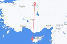Vluchten van Ankara naar Paphos