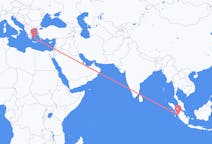 Flights from Padang, Indonesia to Plaka, Milos, Greece