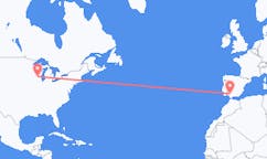Flyreiser fra Madison, USA til Sevilla, Spania