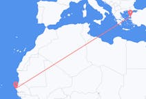 Flights from from Dakar to Mytilene