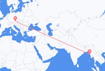 Flights from Kyaukpyu, Myanmar (Burma) to Linz, Austria