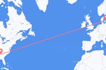 从亚特兰大飞往哥本哈根的航班