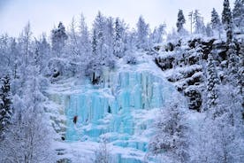 Korouoma Canyon Frozen Waterfalls 