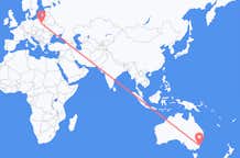 Flyreiser fra Moruya, Australia, til Warszawa, Australia