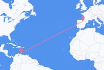 Flüge von Willemstad, Curaçao nach Logroño, Spanien