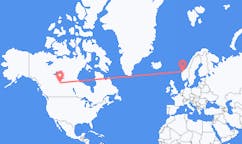 캐나다 포트 맥머레이에서 출발해 노르웨이 볼다로(으)로 가는 항공편