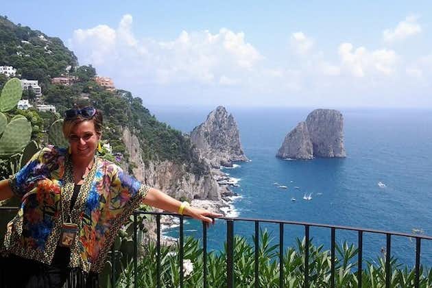 Privat tur til Capri og Anacapri med den blå grotten over land